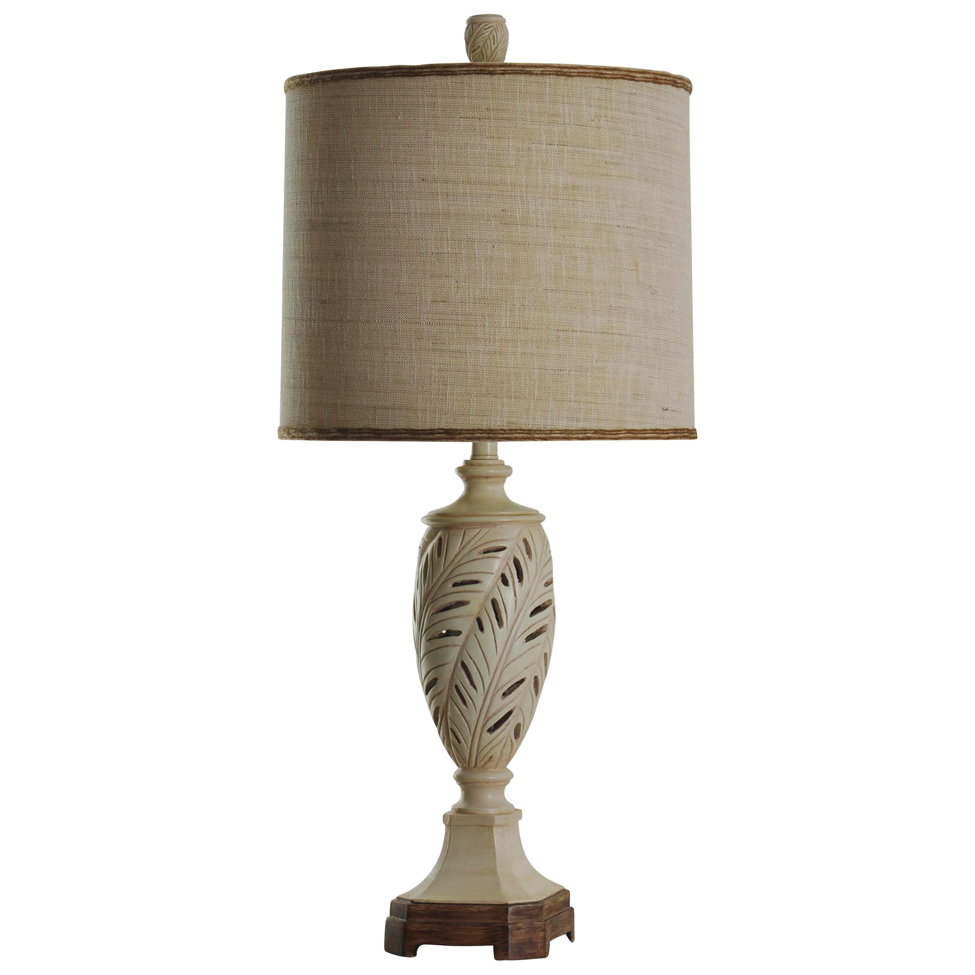 StyleCraft Lamps L36373DS Transitional Table Lamp with Leaf Motif